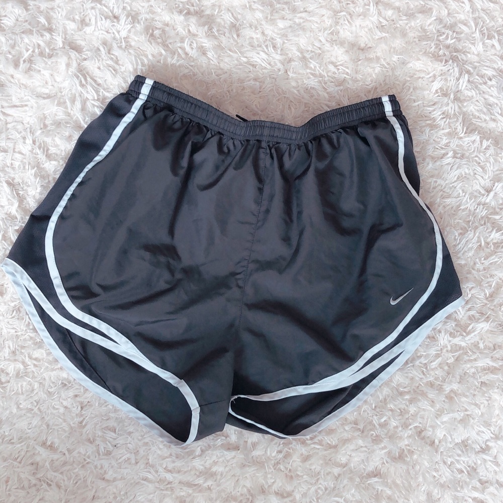 dark grey NIKE dri-fit athletic shorts